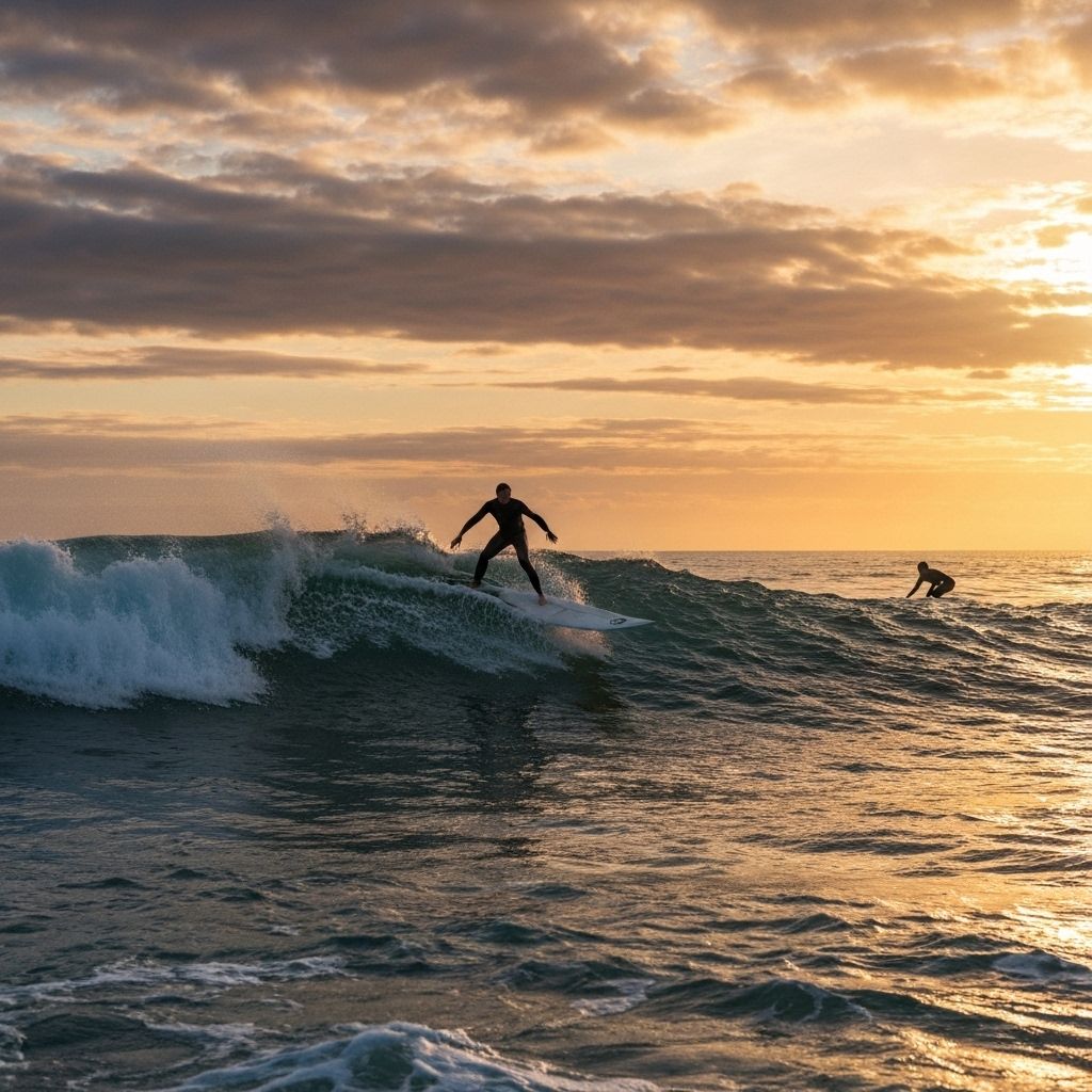 Testing surf conditions